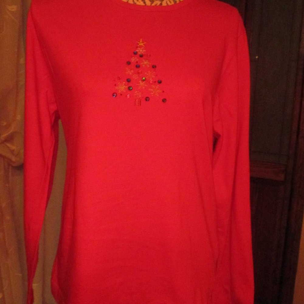 Christmas Embellished T-Shirt /W/L